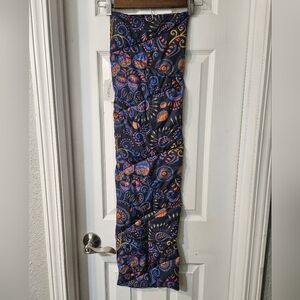 NWT Elizabeth Gillett Quilted Scarf Plaid Paisley Reversible